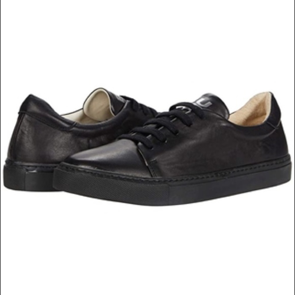 Bueno Black Leather Rascal Sneakers